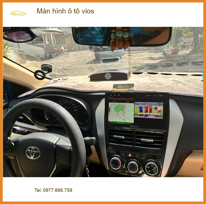 Anh Khải lắp màn hình ô tô Vios tại Quận 2 để có trải nghiệm lái xe hiện đại ảnh thực tế 4