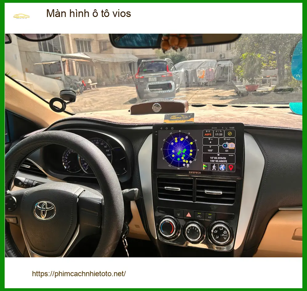 Anh Tấn lắp màn hình ô tô Vios tại Hóc Môn vì màn zin chậm, không xem được YouTube ảnh thực tế 2