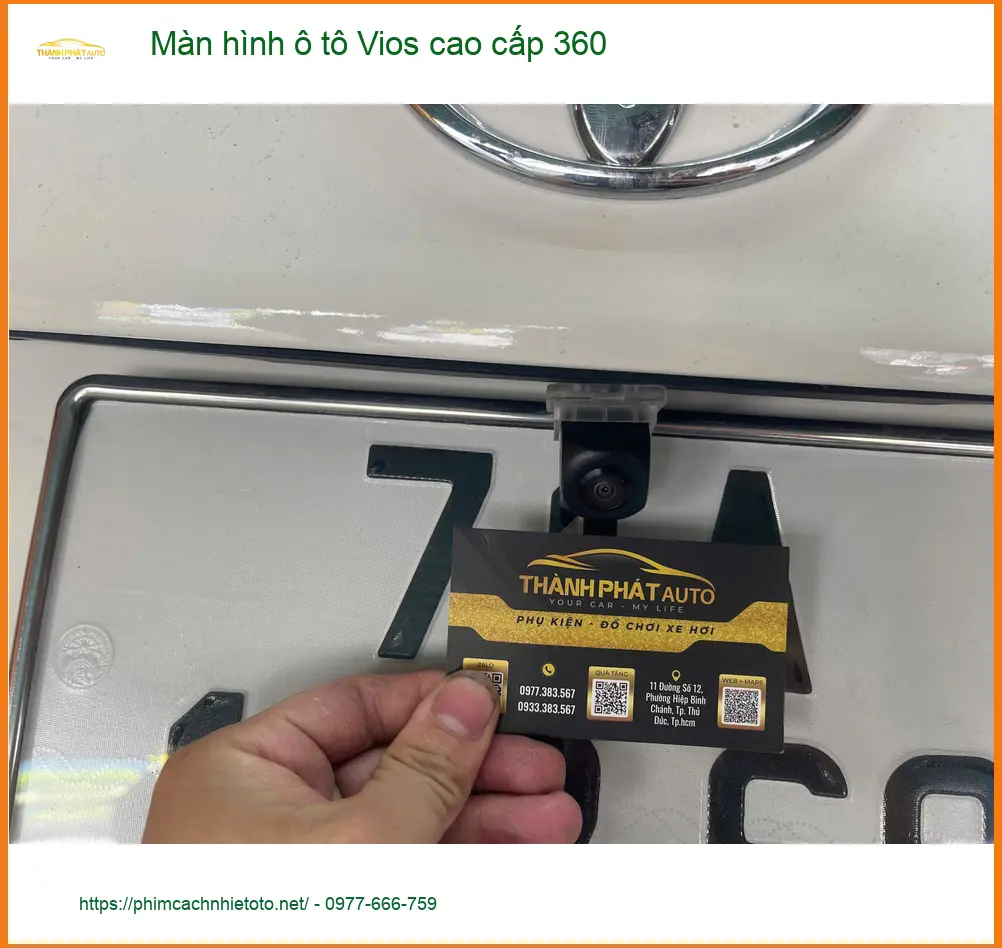 Anh Kiên lắp màn hình ô tô Vios cao cấp 360 Quận 2 vì khó quan sát điểm mù ảnh thực tế 2