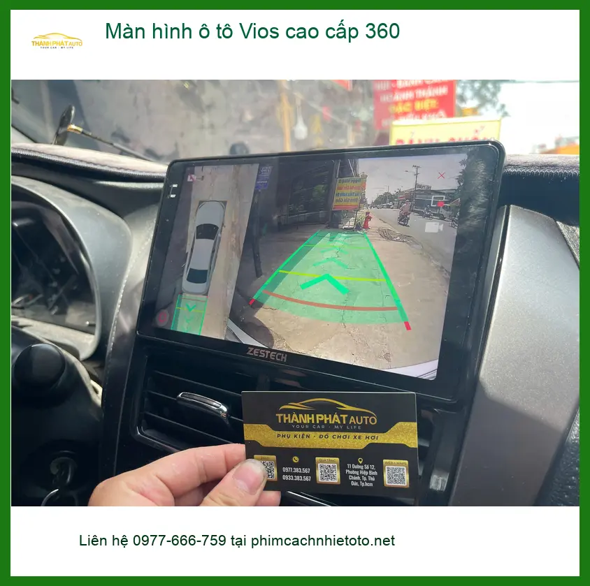 Chị Thảo nâng cấp màn hình Vios 360 tại Quận 7 để lái xe an toàn hơn ảnh thực tế 3