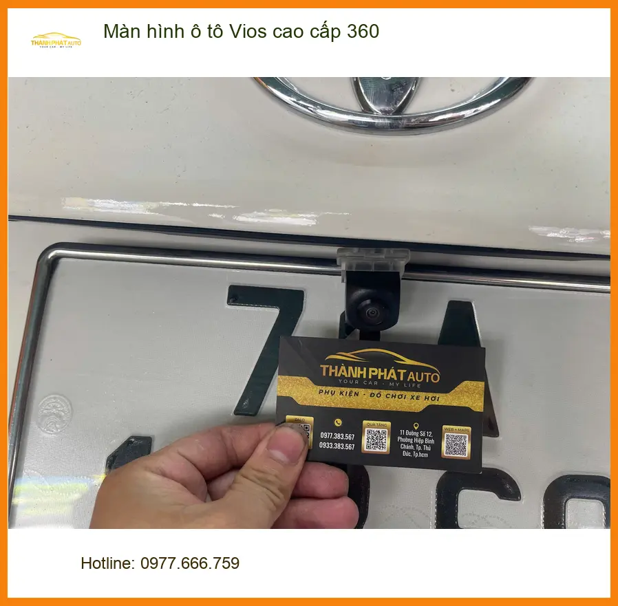 Chị Thảo nâng cấp màn hình Vios 360 tại Quận 7 để lái xe an toàn hơn ảnh thực tế 4