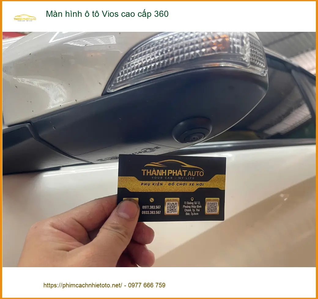 Chị Thảo nâng cấp màn hình Vios 360 tại Quận 7 để lái xe an toàn hơn ảnh thực tế 5