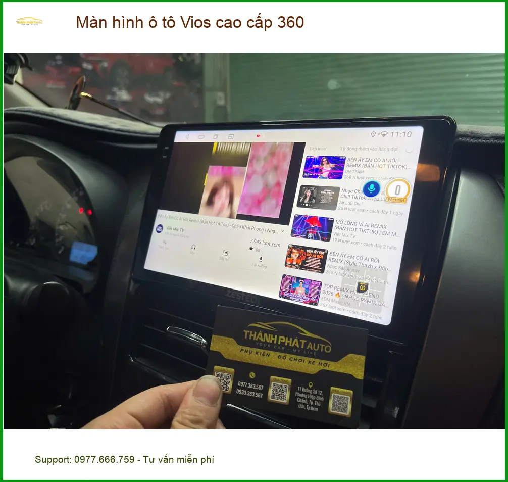 Anh Đăng lắp Màn hình ô tô Vios cao cấp 360 Quận Bình Tân ảnh thực tế 4