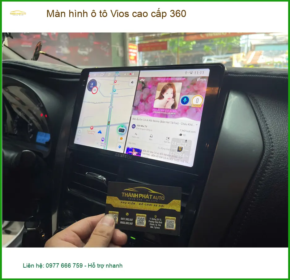 Anh Đăng lắp Màn hình ô tô Vios cao cấp 360 Quận Bình Tân ảnh thực tế 5