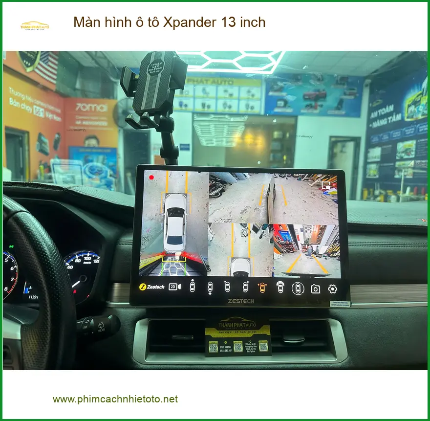 Chú Long lắp màn hình Android 13 inch cho Xpander tại Quận 4 chính hãng ảnh thực tế 4