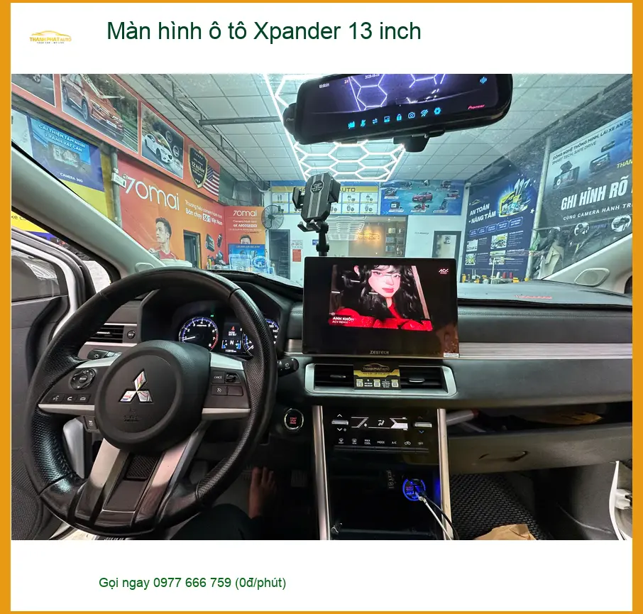 Chú Long lắp màn hình Android 13 inch cho Xpander tại Quận 4 chính hãng ảnh thực tế 5