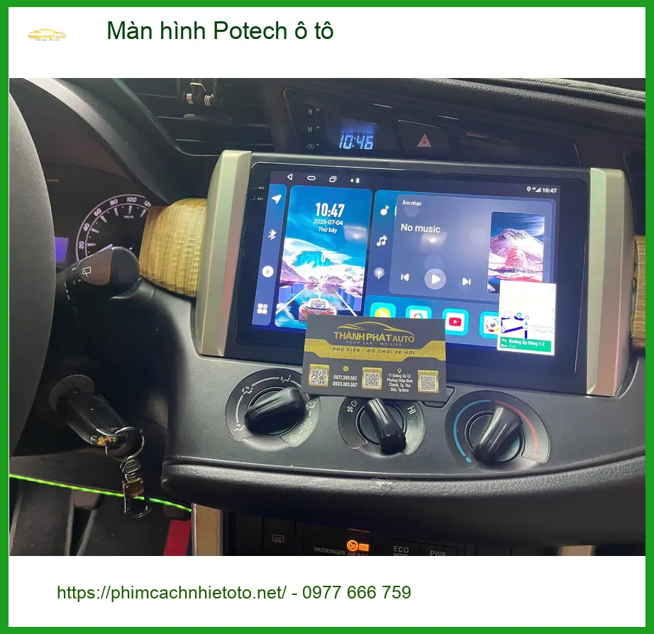Anh Dũng gắn màn hình Potech ô tô cho Kia K3 tại Quận 2