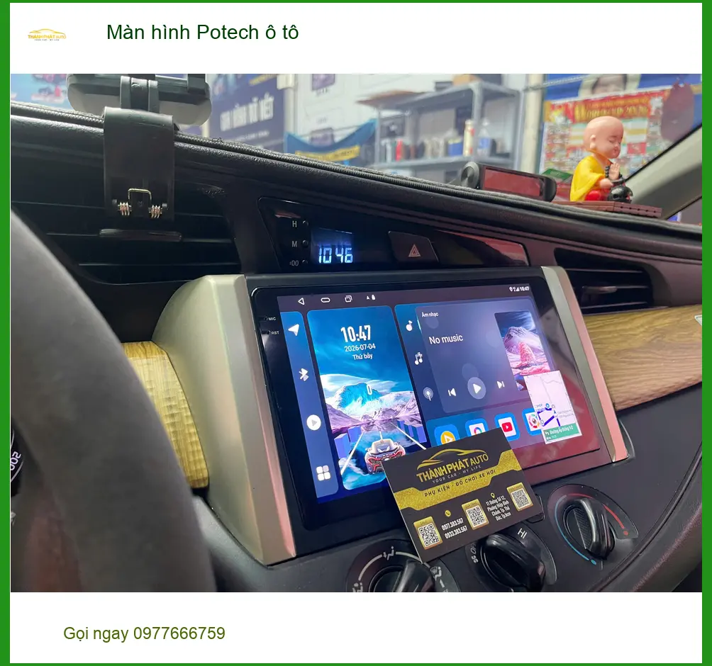 Anh Dũng gắn màn hình Potech ô tô cho Kia K3 tại Quận 2 ảnh thực tế 4
