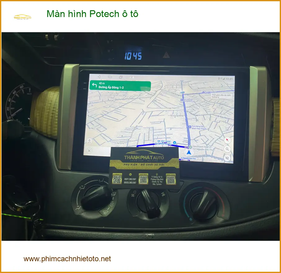 Chị Hằng lắp màn hình Potech ô tô Suzuki XL7 tại Hóc Môn để trải nghiệm công nghệ mới