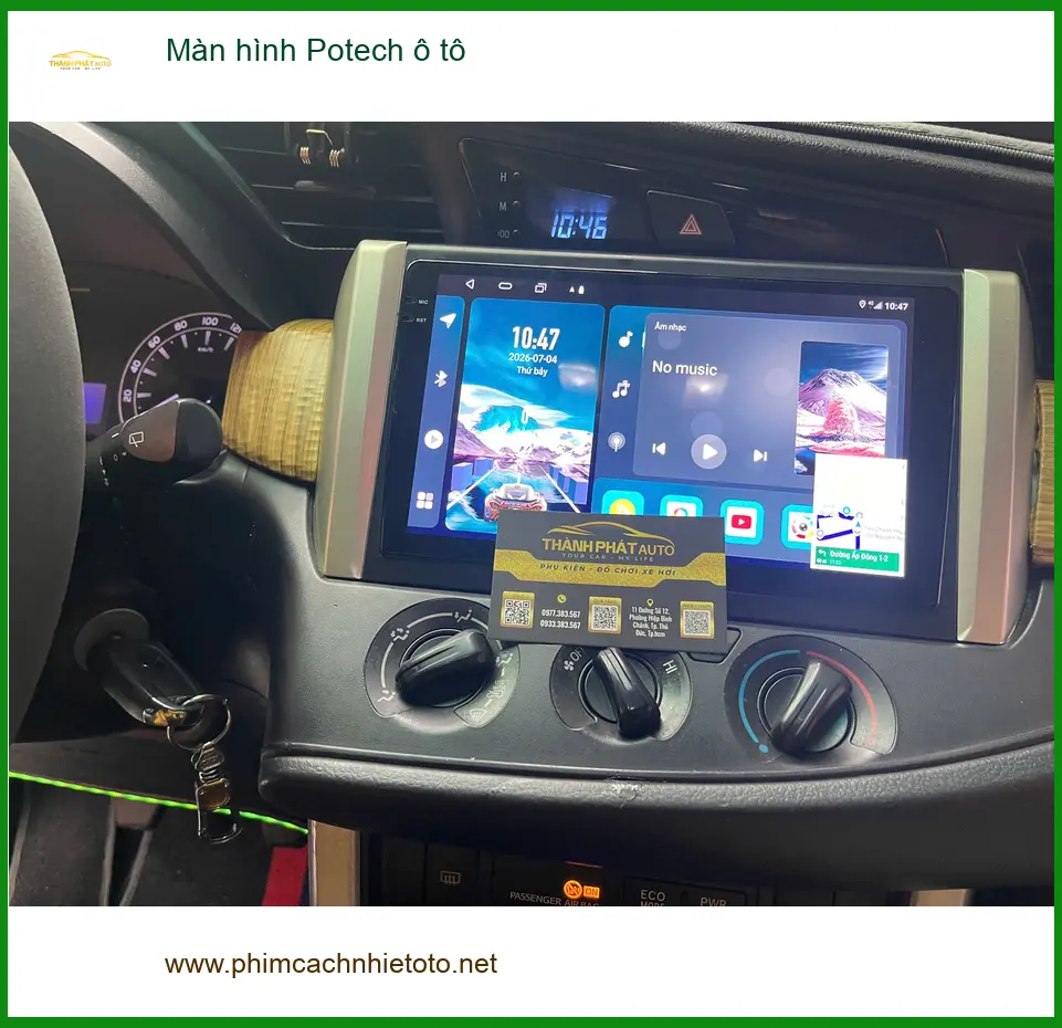 Chị Hằng lắp màn hình Potech ô tô Suzuki XL7 tại Hóc Môn để trải nghiệm công nghệ mới ảnh thực tế 4