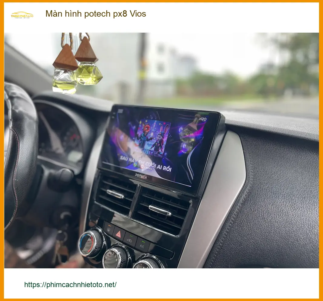 Nơi lắp màn hình Potech PX8 cho Toyota Vios tại Quận 8 uy tín ảnh thực tế 2