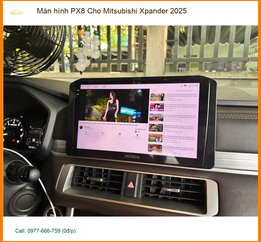 Chú Kiệt lắp Màn hình PX8 cho Mitsubishi Xpander 2025 tại Quận 4 để tối ưu tiện ích giải trí ảnh thực tế 2