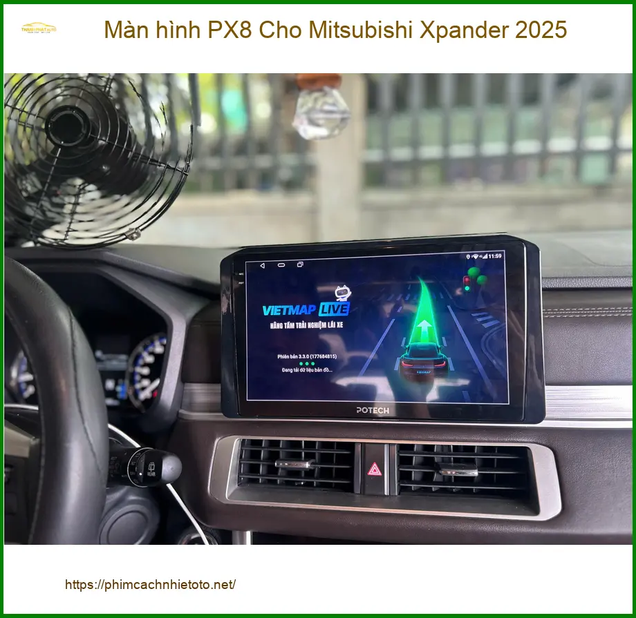 Anh Duy lắp Màn hình PX8 cho Mitsubishi Xpander 2025 tại Quận Tân Phú ảnh thực tế 3