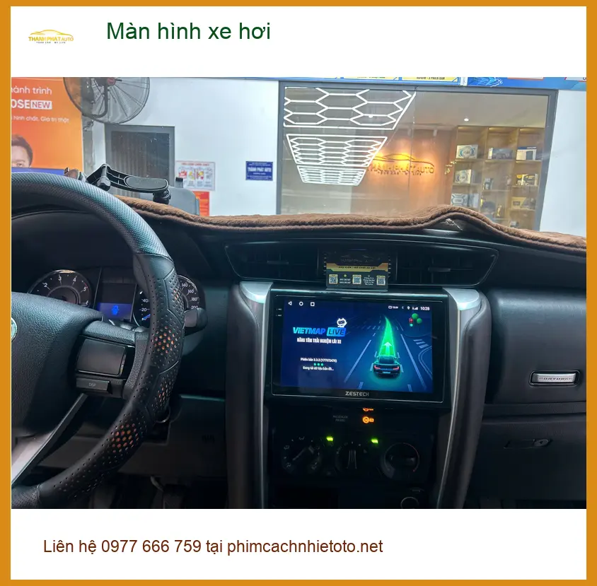 Anh Minh lắp màn hình xe hơi cho Ford Ranger tại Quận 6 vì màn hình zin đã cũ và chậm ảnh thực tế 4