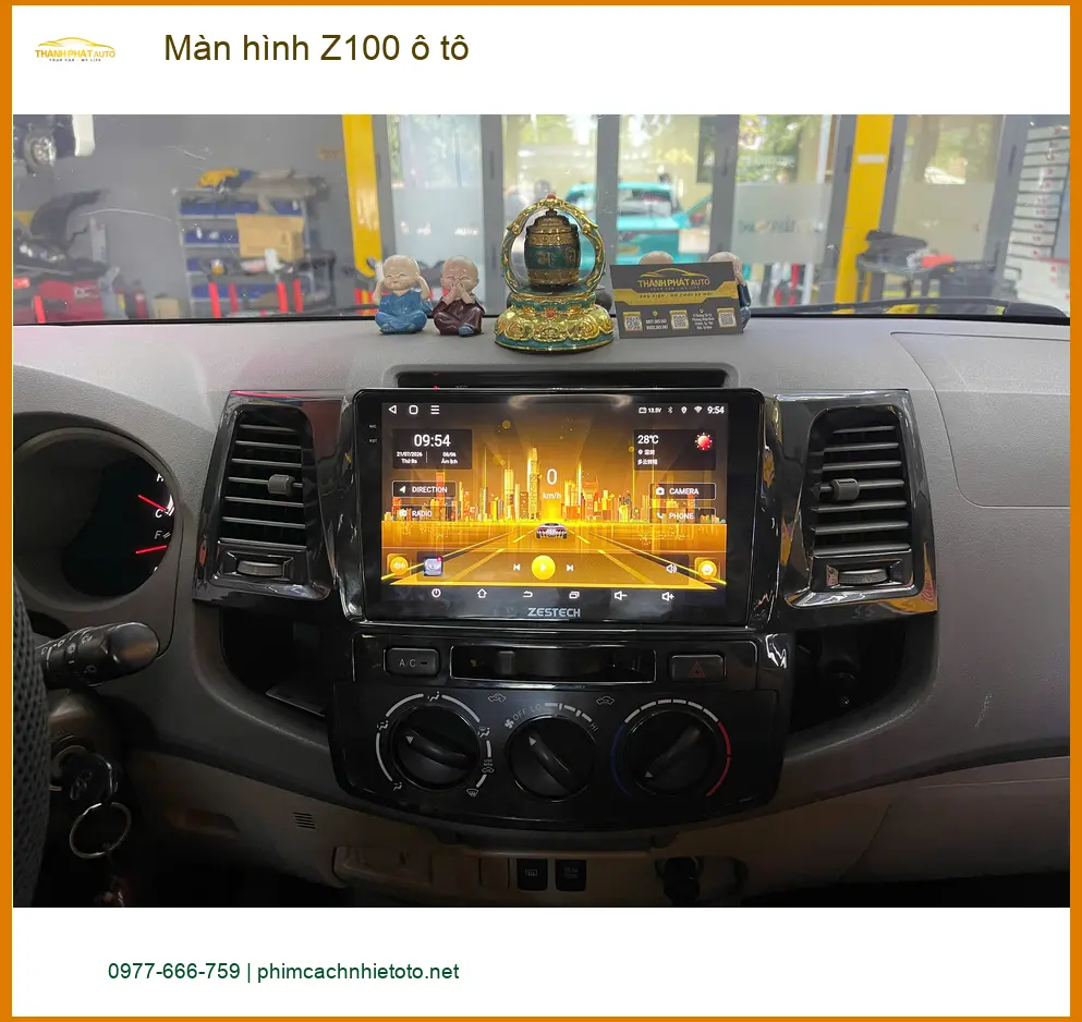 Anh Đức lắp Màn hình Z100 ô tô cho Hyundai Accent tại Quận 12