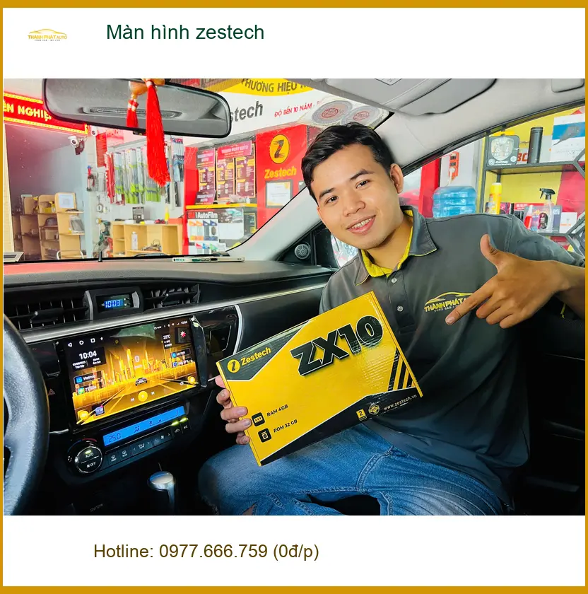 Anh Khang lắp Màn hình Zestech cho Hyundai Santa Fe tại Quận 4 ảnh thực tế 3