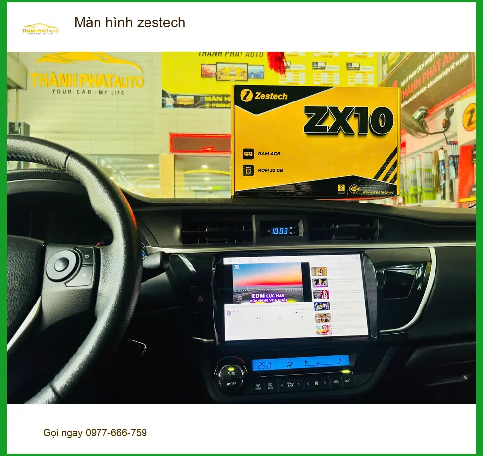 Chú Long lắp Màn hình Zestech cho Hyundai Accent tại Quận Bình Tân ảnh thực tế 2
