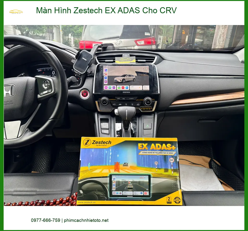 Anh Kiên lắp Màn Hình Zestech EX ADAS cho CRV tại Bình Chánh vì cần ADAS hỗ trợ ảnh thực tế 3