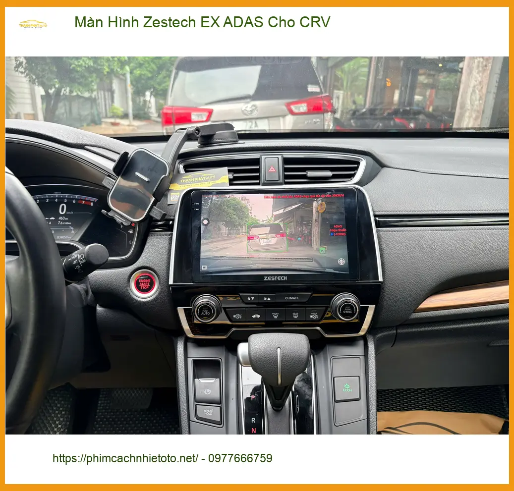 Anh Kiên lắp Màn Hình Zestech EX ADAS cho CRV tại Bình Chánh vì cần ADAS hỗ trợ ảnh thực tế 4