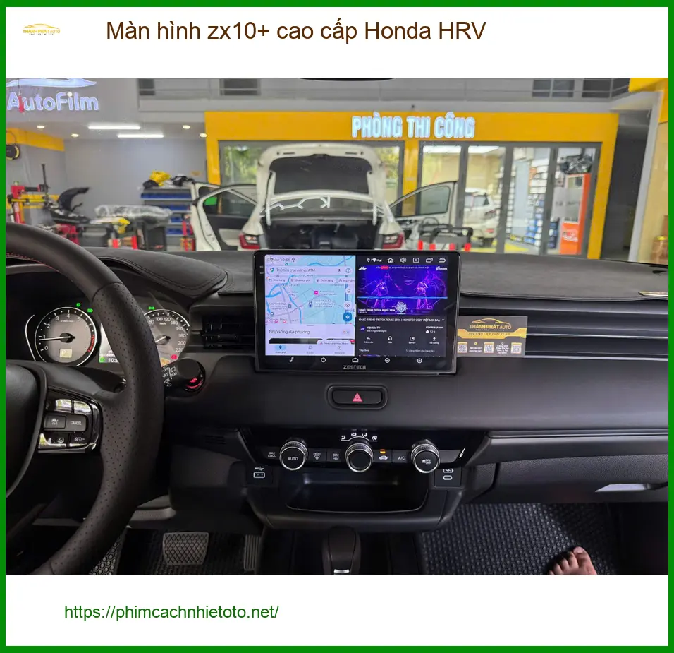 Anh Quang lắp màn hình ZX10+ cao cấp Honda HRV tại Quận 10 để nâng cấp trải nghiệm lái ảnh thực tế 3