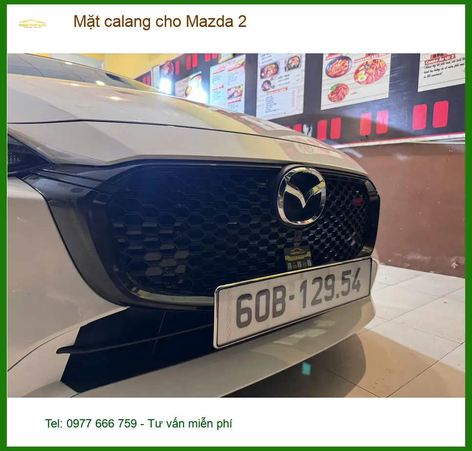 Anh Quốc Trung lắp mặt calang cho Mazda 2 tại Quận 12 để xe trông thể thao hơn ảnh thực tế 3