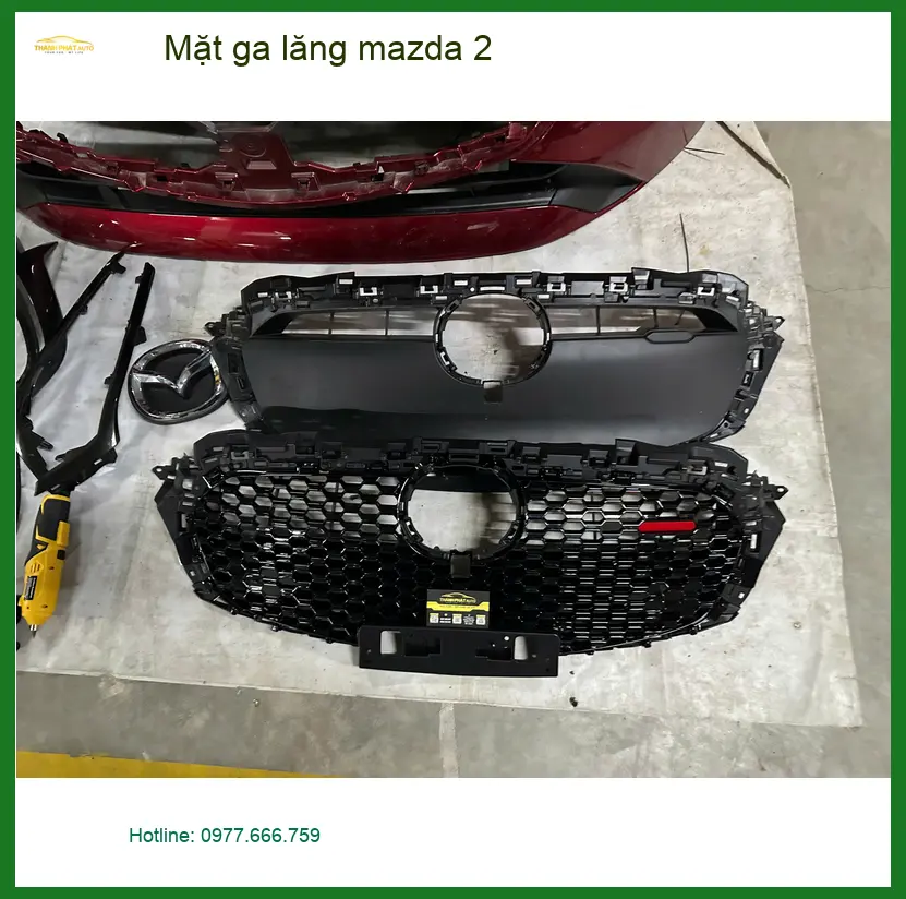 Anh Duy độ Mặt ga lăng Mazda 2 tại Thủ Đức để nâng cấp diện mạo xe ảnh thực tế 2