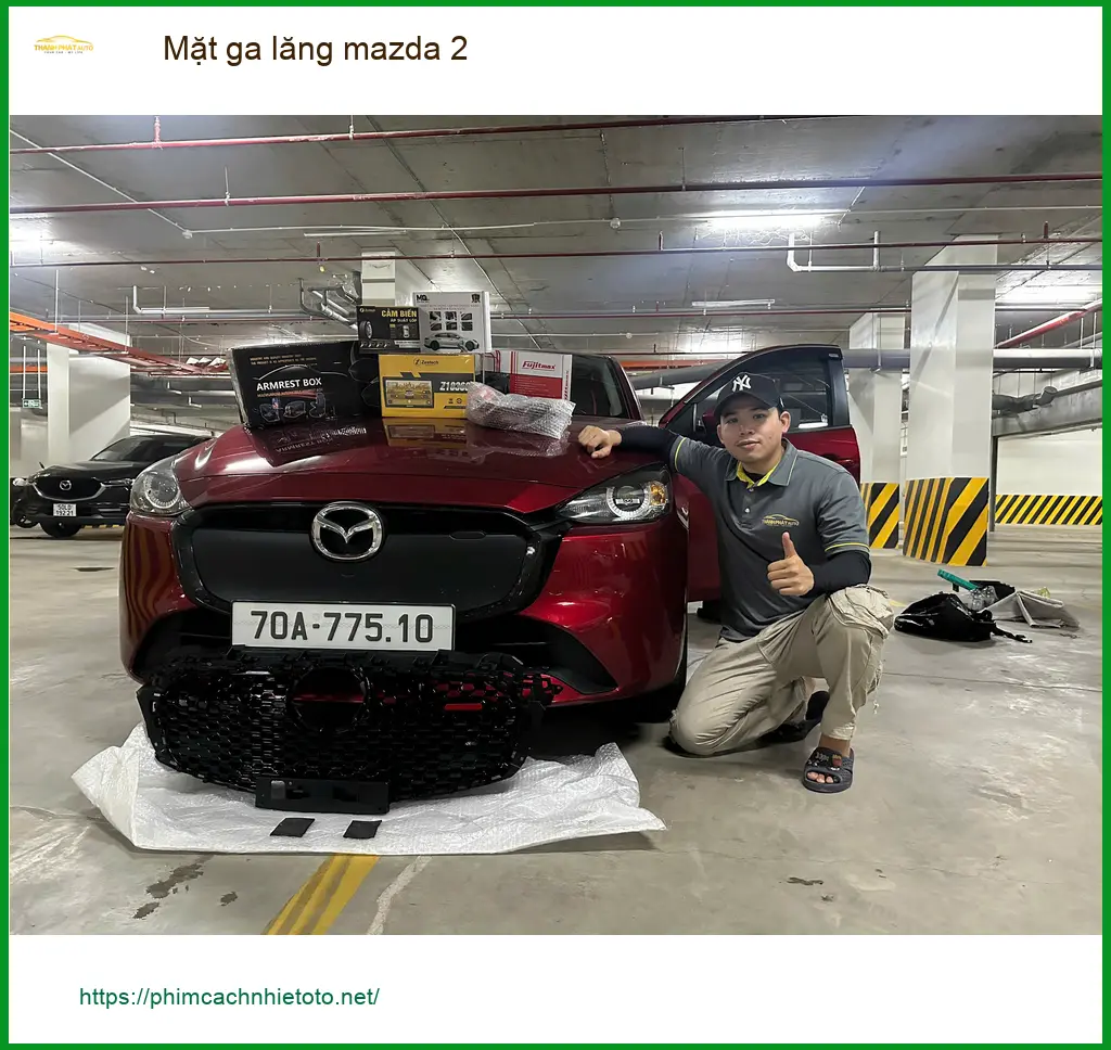 Anh Duy độ Mặt ga lăng Mazda 2 tại Thủ Đức để nâng cấp diện mạo xe ảnh thực tế 3
