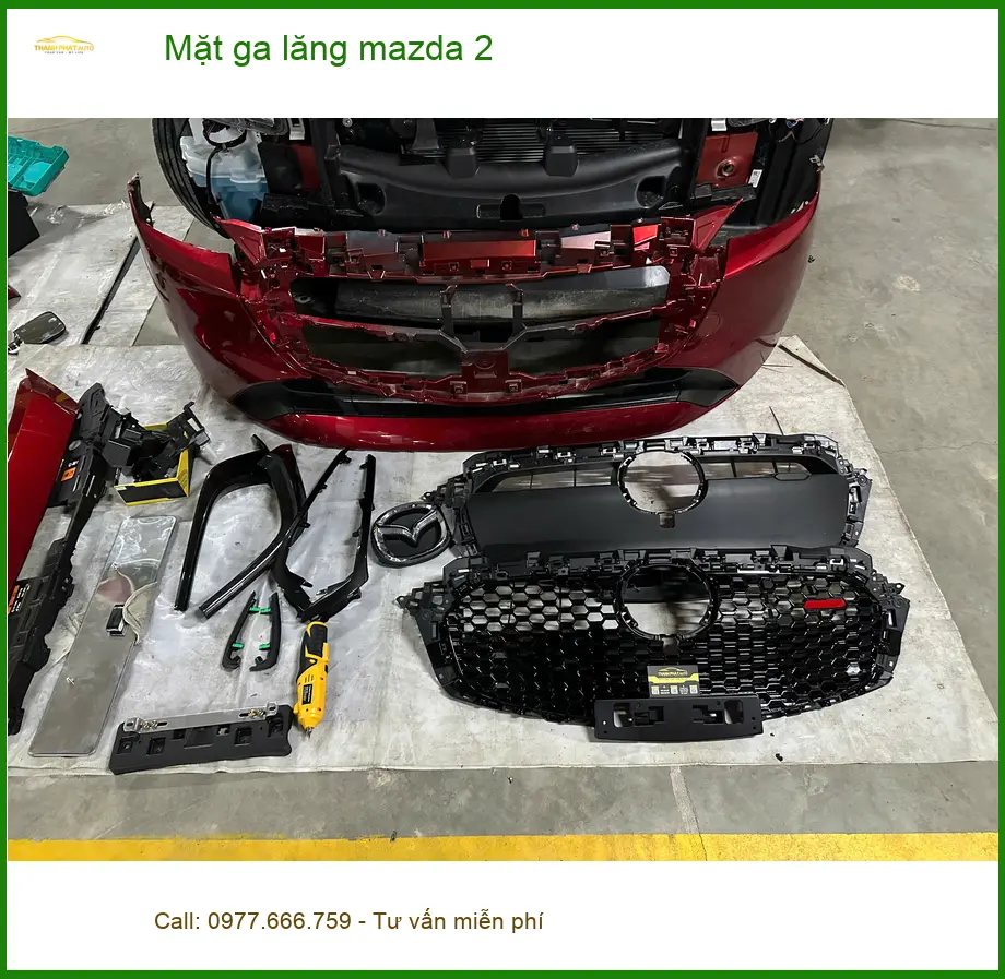 Anh Duy độ Mặt ga lăng Mazda 2 tại Thủ Đức để nâng cấp diện mạo xe ảnh thực tế 5