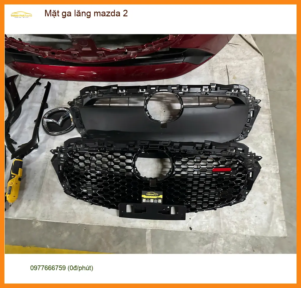 Anh Trọng nâng cấp mặt ga lăng Mazda 2 tại Quận 9 tăng vẻ thể thao