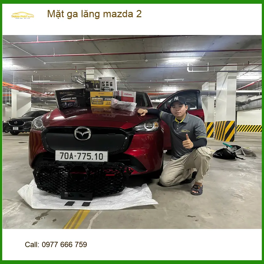 Anh Trọng nâng cấp mặt ga lăng Mazda 2 tại Quận 9 tăng vẻ thể thao ảnh thực tế 4