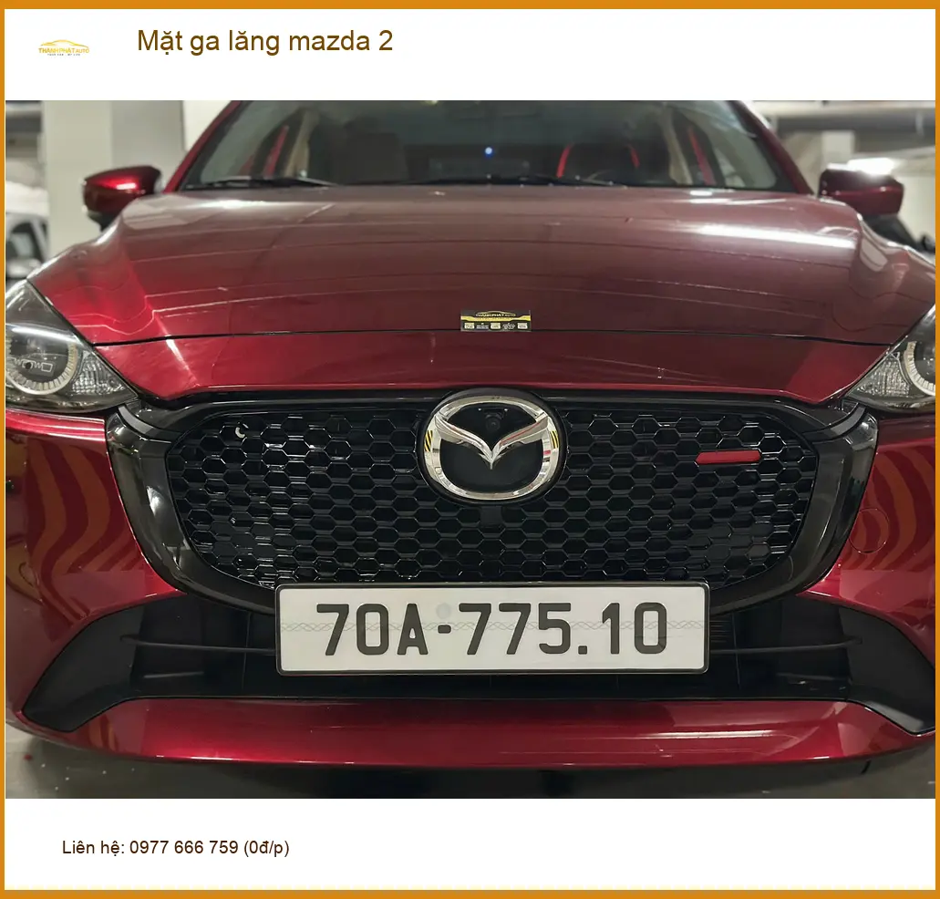 Chú Thắng nâng cấp Mặt ga lăng Mazda 2 tại Bình Chánh muốn xe mới lạ ảnh thực tế 2