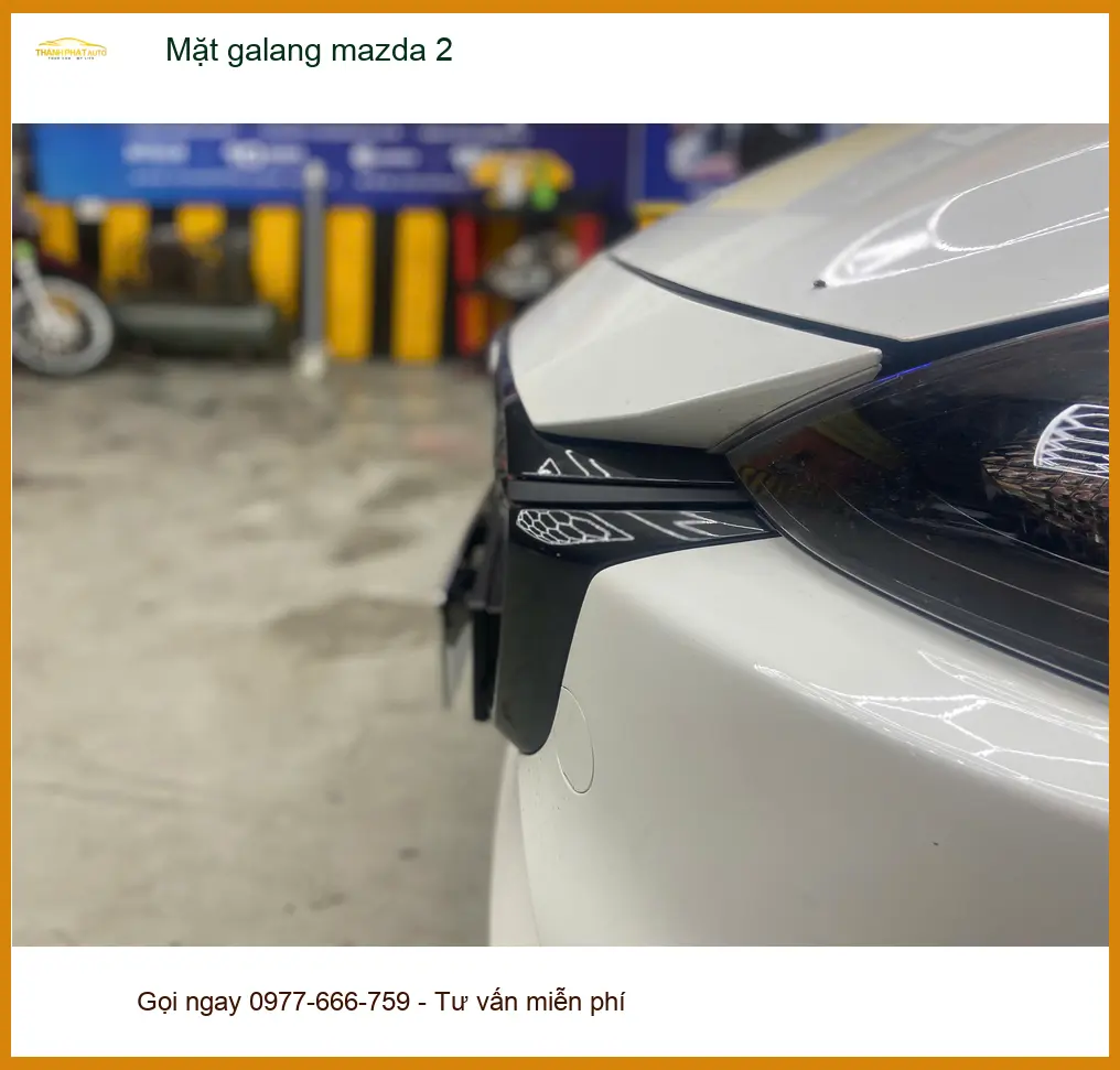 Anh Khải độ mặt galang Mazda 2 tại Quận 2 để xe trông thể thao hơn ảnh thực tế 3