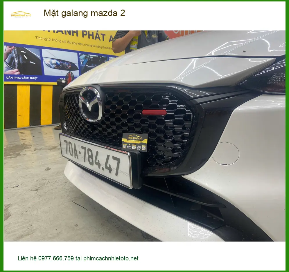 Chị Thanh nâng cấp mặt galang Mazda 2 tại Quận 9 để thay đổi diện mạo xe ảnh thực tế 5
