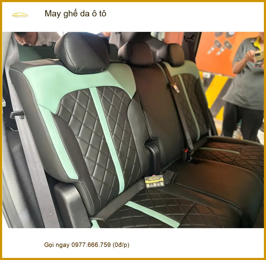 Anh Duy bọc ghế da ô tô Hyundai Santa Fe nâng tầm nội thất tại Quận Phú Nhuận ảnh thực tế 3