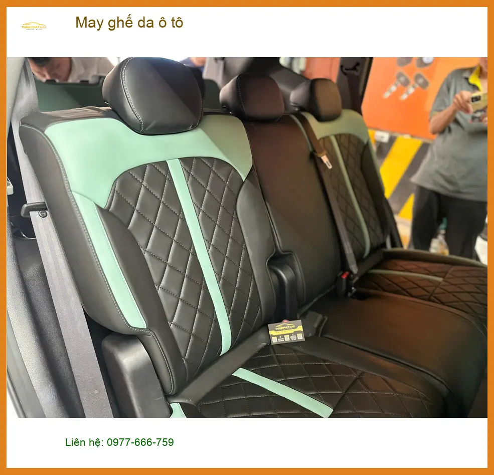 Anh Bình may ghế da ô tô tại Bình Chánh cho Kia Sorento vì nội thất cũ xuống cấp ảnh thực tế 5