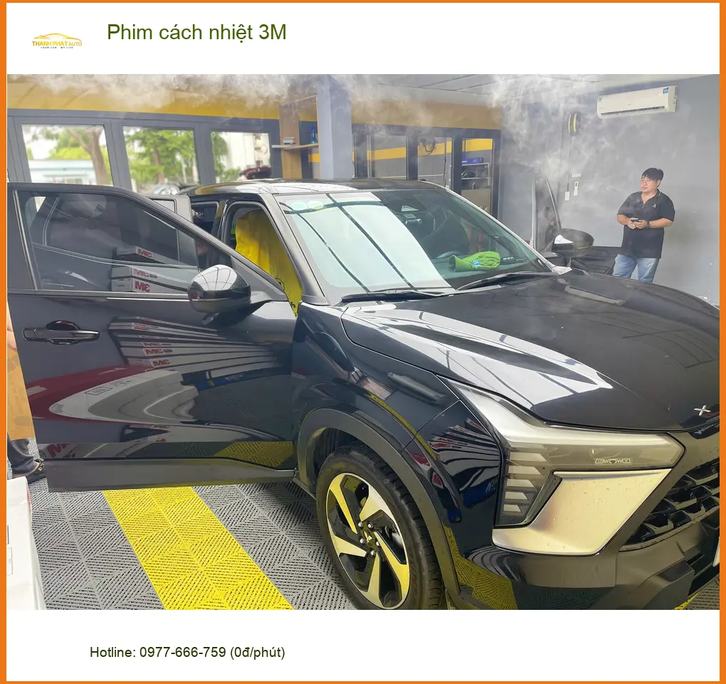 Chị Mai Anh dán phim cách nhiệt 3M cho Hyundai Accent tại Quận Bình Thạnh để chống nóng mùa hè ảnh thực tế 5