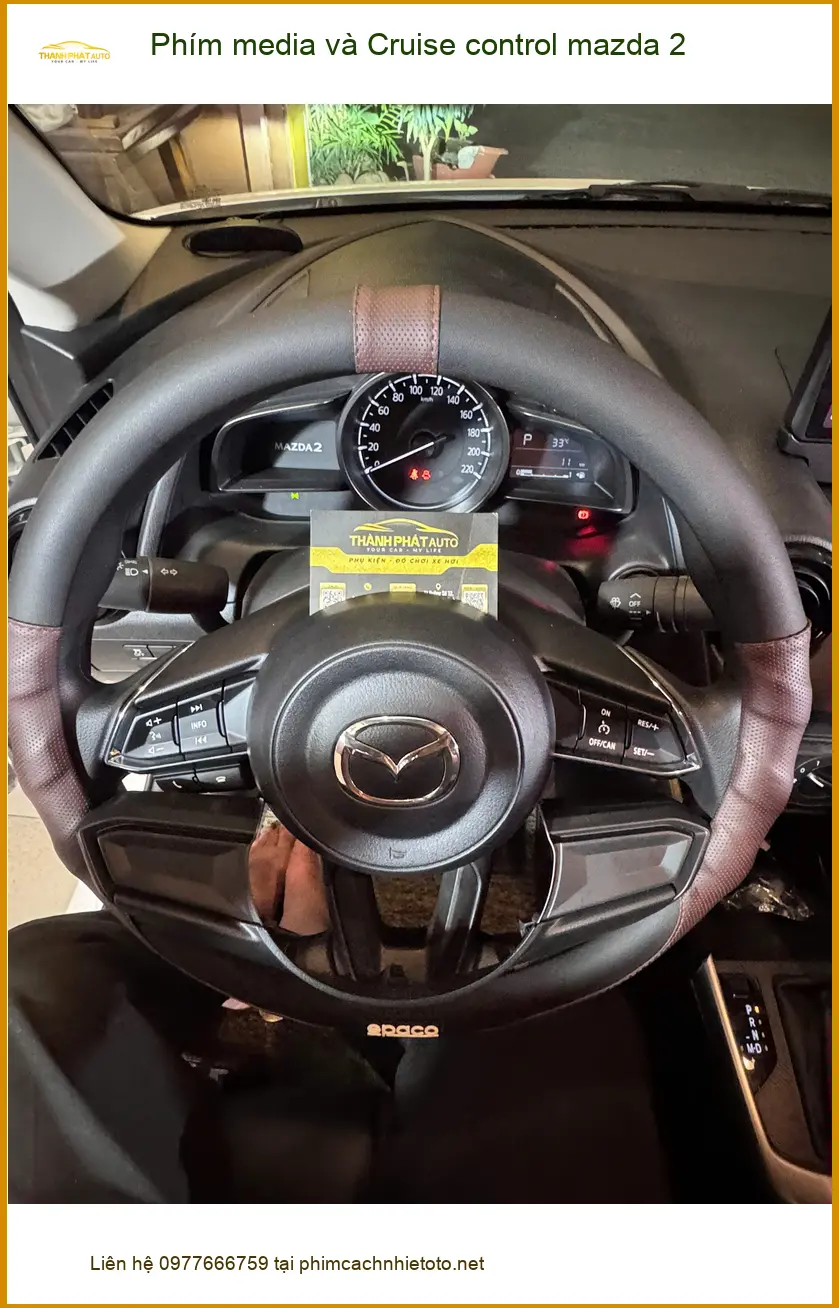 Anh Quốc Đạt lắp Phím media và Cruise control Mazda 2 ở Quận 7 ảnh thực tế 5