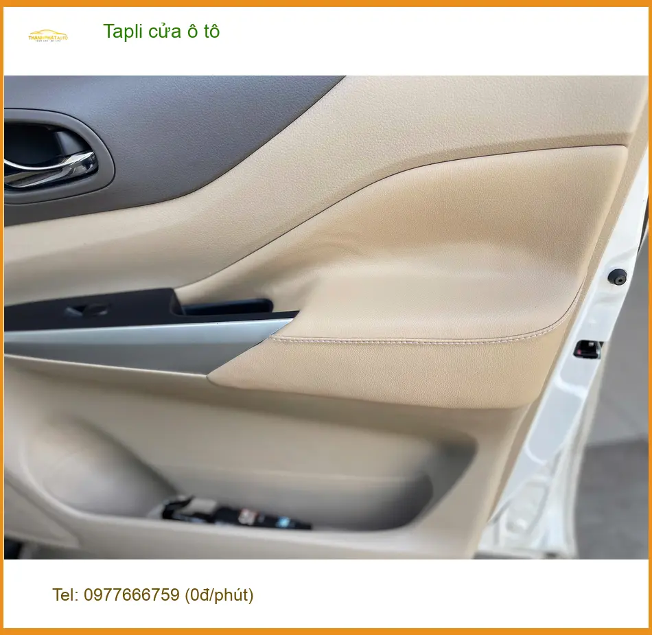Chị Mai bọc tapli cửa ô tô VinFast Lux A2.0 tại Quận 2. ảnh thực tế 3