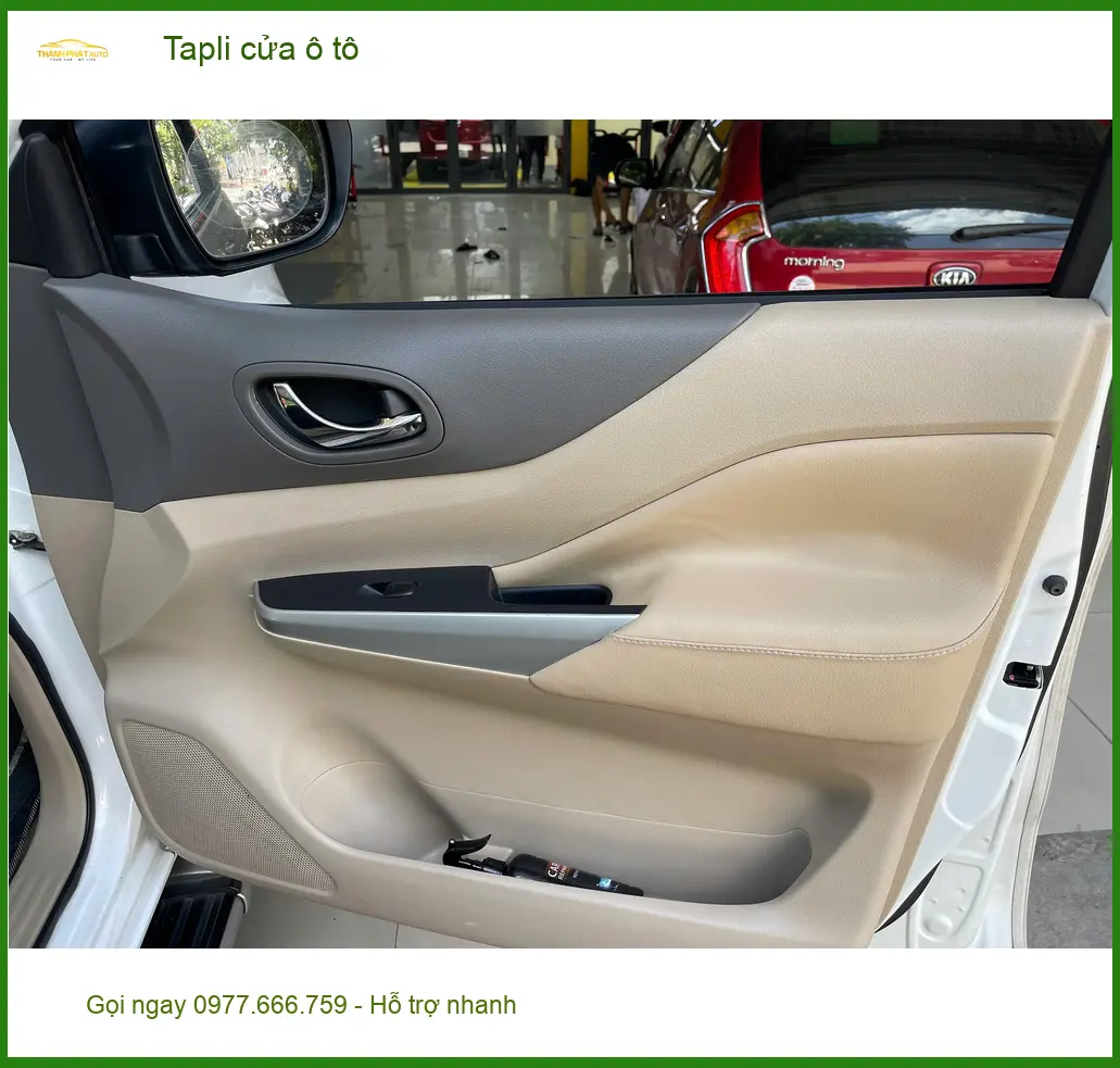 Anh Quang Minh bọc tapli cửa ô tô Hyundai Accent tại Quận 9 để nội thất mới mẻ hơn ảnh thực tế 3