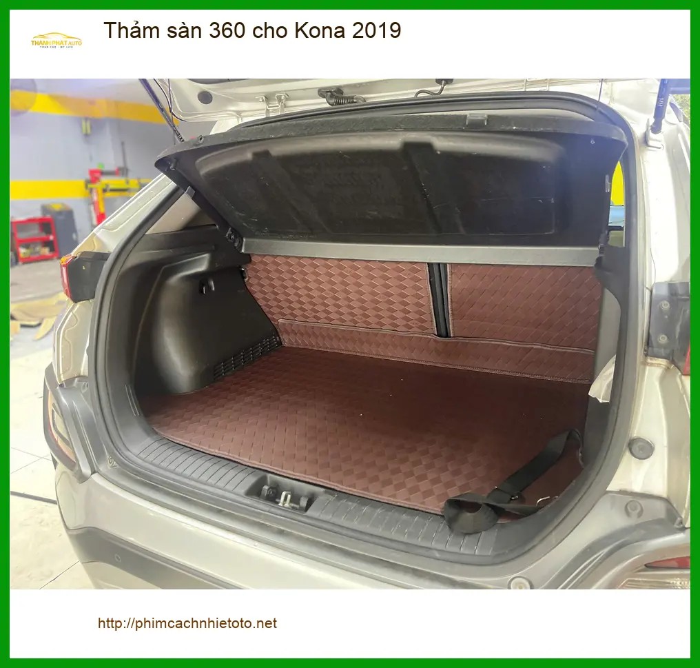 Chú Minh lắp thảm sàn 360 cho Kona 2019 tại Quận Huyện Nhà Bè ảnh thực tế 5