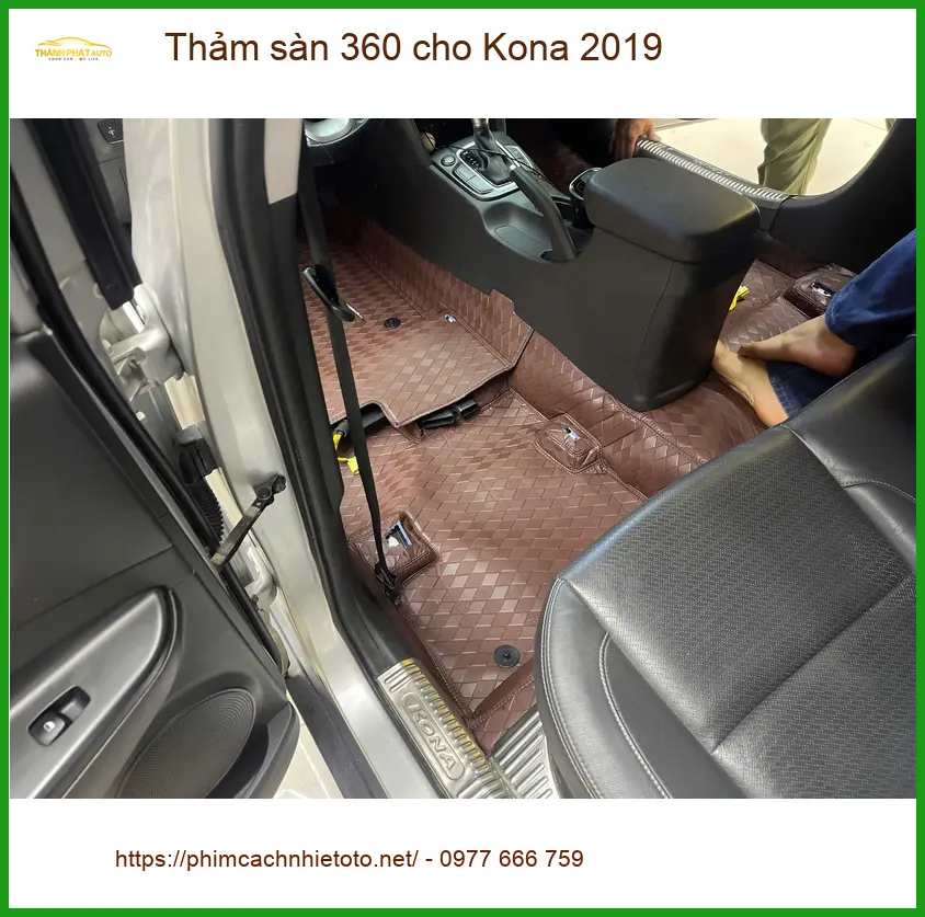 Anh Quang lắp thảm sàn 360 cho Kona 2019 tại Quận 7 để nội thất sạch sẽ hơn ảnh thực tế 2