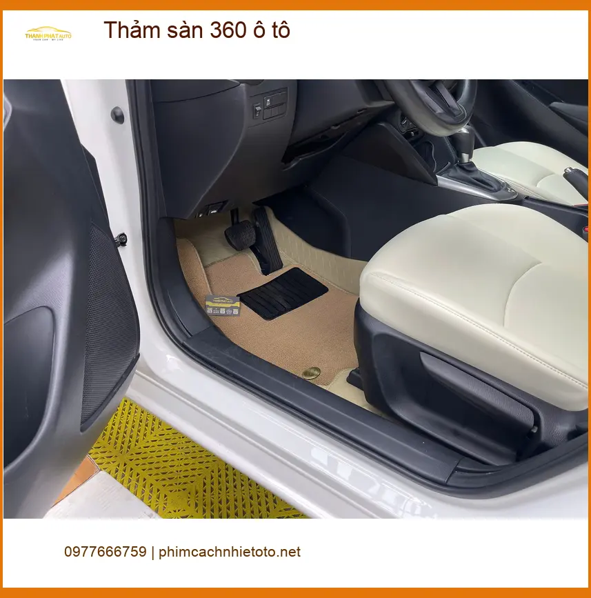 Anh Tấn lắp thảm sàn 360 ô tô cho Hyundai Accent ở Bình Chánh để xe luôn sạch đẹp ảnh thực tế 5