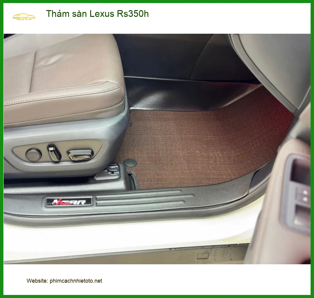 Anh Khải lắp thảm sàn Lexus RS350h tại Quận 2 giúp xe luôn sạch mới ảnh thực tế 3