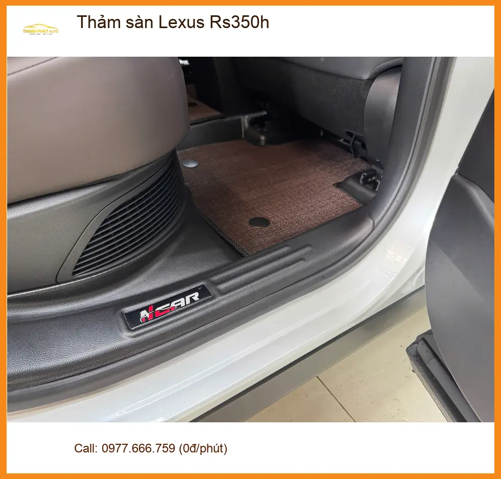 Anh Kiệt lắp thảm sàn Lexus Rs350h tại Quận Bình Tân để nội thất luôn sạch đẹp ảnh thực tế 2