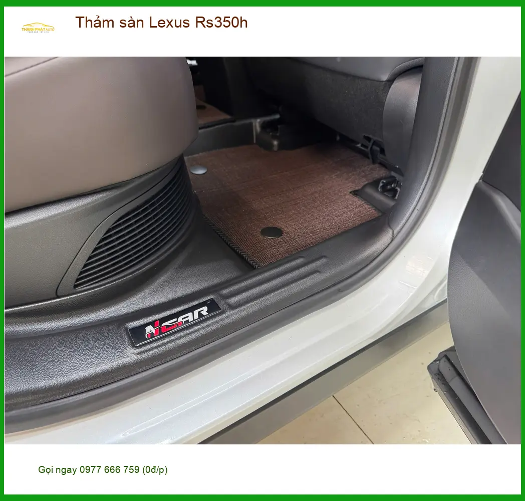 Chị Thanh Thảo lắp thảm sàn Lexus Rs350h tại Quận 11 cho xe sạch sẽ hơn ảnh thực tế 3