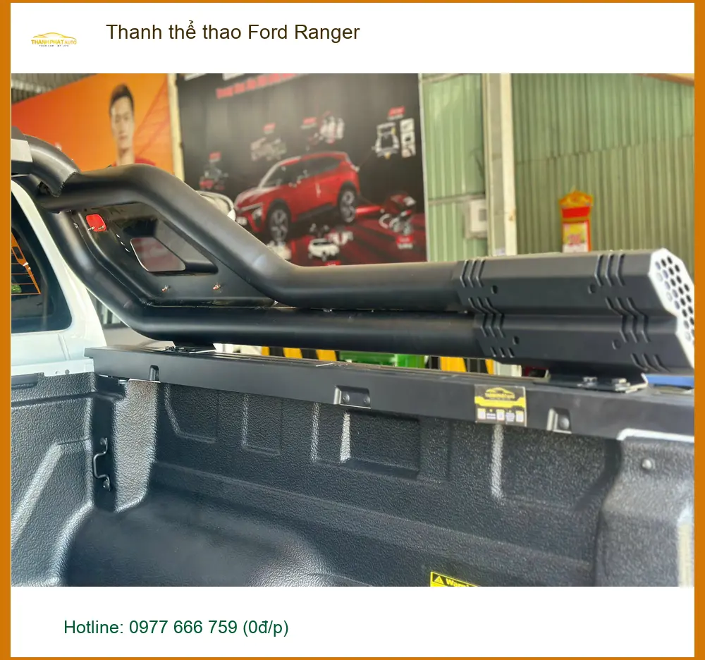 Anh Khải lắp thanh thể thao Ford Ranger tại Quận Bình Thạnh để xe thêm phong cách và tiện dụng ảnh thực tế 2