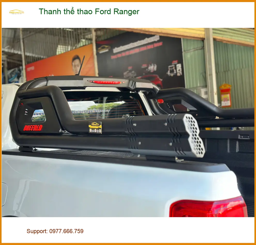 Chị Lan Anh lắp thanh thể thao Ford Ranger tại Quận 7 để xe trông mạnh mẽ và cá tính hơn ảnh thực tế 3
