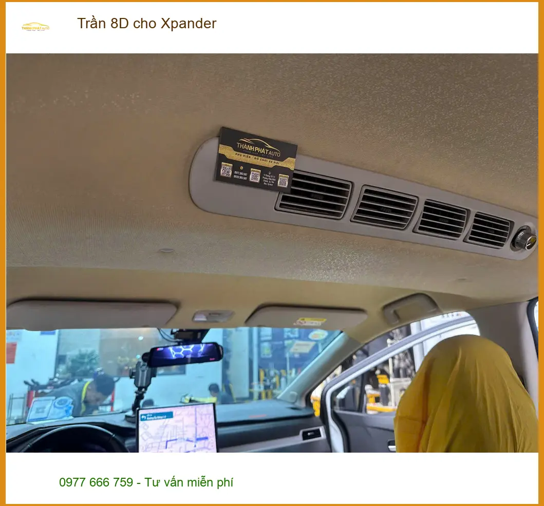 Cô Thanh làm Trần 8D cho Xpander tại Quận 12 để không gian xe sang trọng hơn ảnh thực tế 5