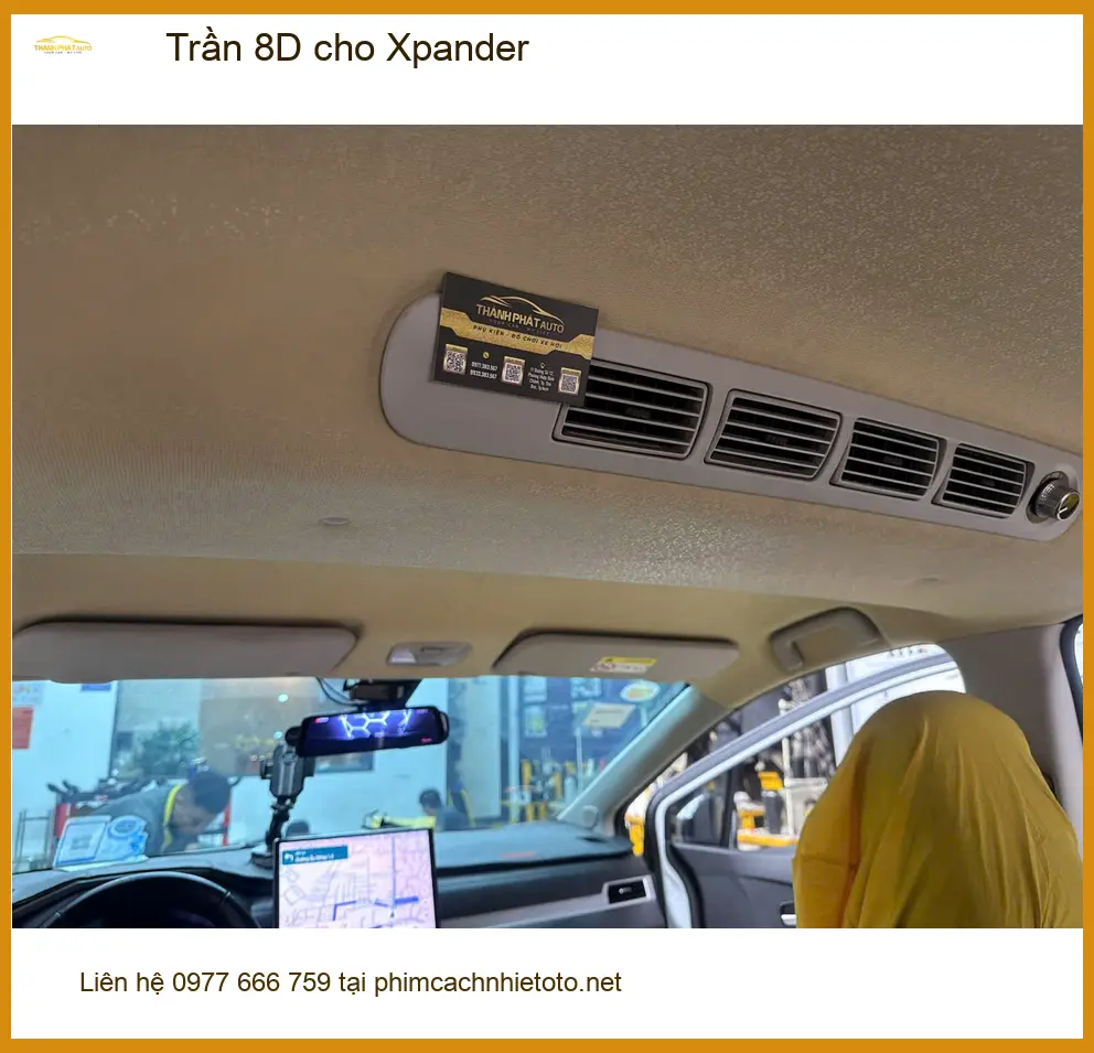 Anh Khải lắp Trần 8D cho Xpander tại Quận Gò Vấp để không gian xe thoáng đãng hơn