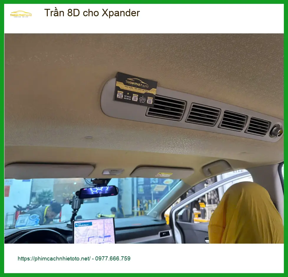 Anh Kiên lắp Trần 8D cho Xpander tại Quận Bình Thạnh để xe thêm sang trọng ảnh thực tế 3
